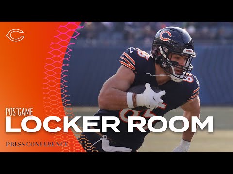 Bears postgame locker room following loss to Vikings | Press Conference video clip