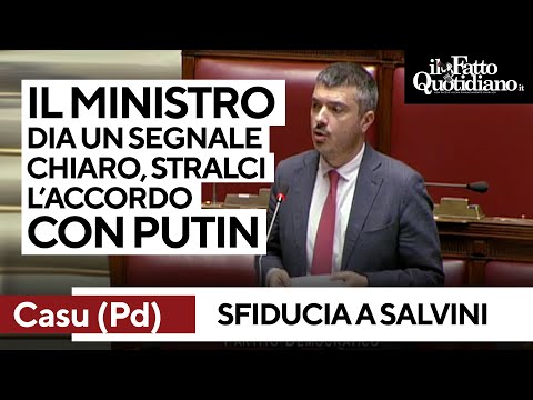 Casu (Pd): "Le posizioni di Salvini su Putin sono un danno per il paese. Si dimetta"