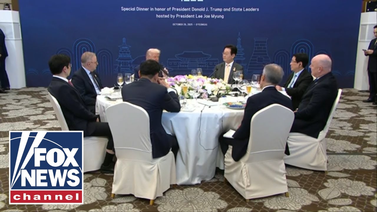 WATCH LIVE: Trump participates in a dinner hosted by the President of Korea