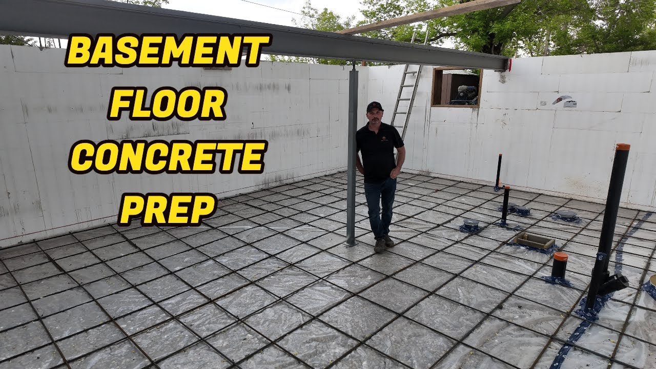 Basement Concrete Floor Prep & Pour [Cabin Project]