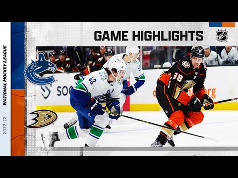 Canucks @ Ducks 4/11 | NHL Highlights 2023