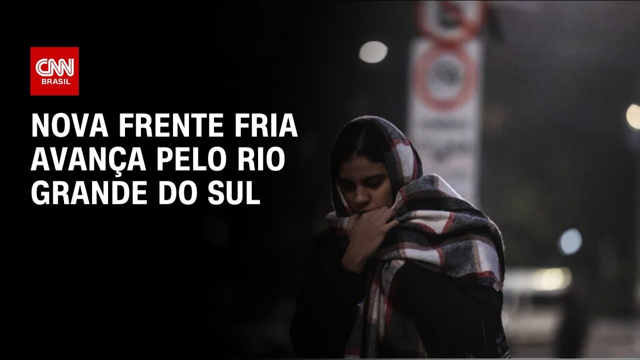 Previsão do tempo nova frente fria avança pelo Rio Grande do Sul | CNN NOVO DIA