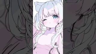【顔の描き方】顔の比率はネコチャンの顔に近付るとかわいい🐱💝#イラストメイキング#clipstudiopaint