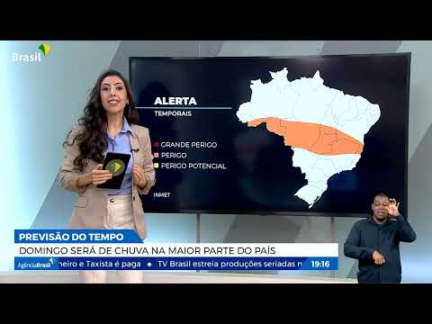 Chuvas atingem a maior parte do Brasil neste domingo