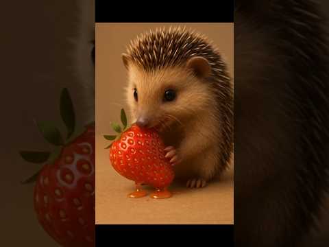 Hedgehog vs Strawberries: The Cutest Showdown