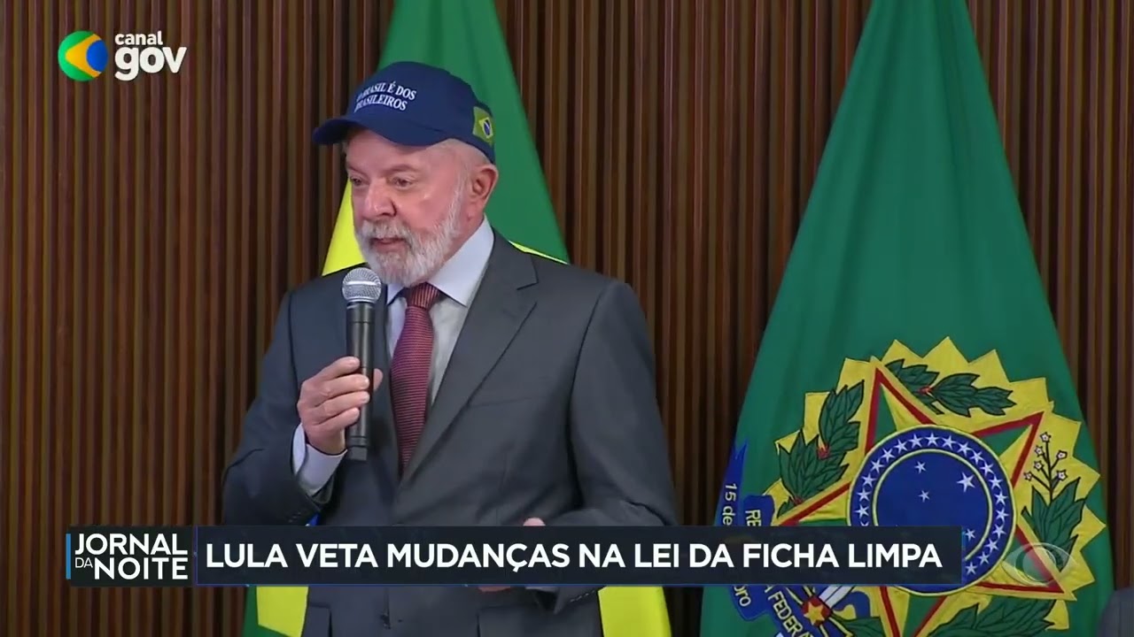 Lula veta trechos de projeto que flexibilizava Lei da Ficha Limpa | Jornal da Noite