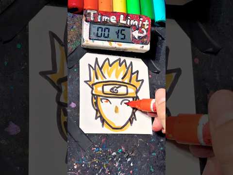 Drawing Naruto (Kurama Mode) in 50Sec