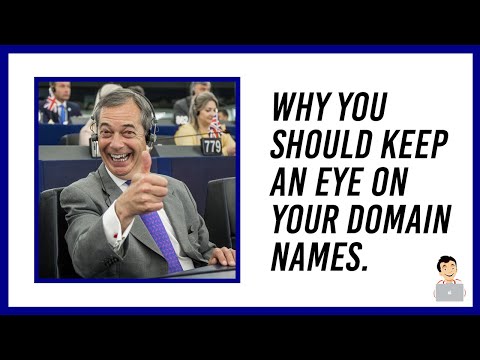 Expired Domains : Be careful of letting your domain expire !!! Nigel Farage Lets his Domain Expire