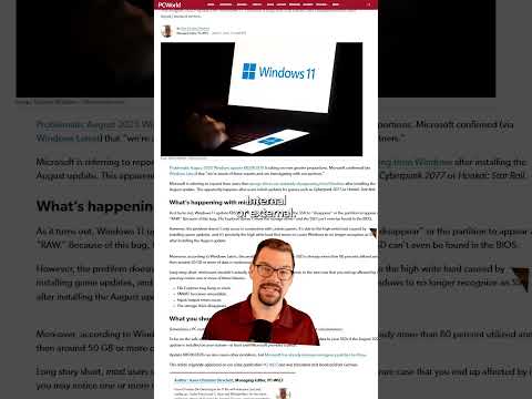 Windows 11 update crashes SSDs