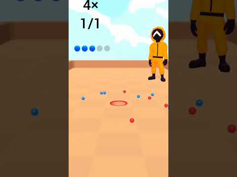 one ball challenge.in k run game. squid game.