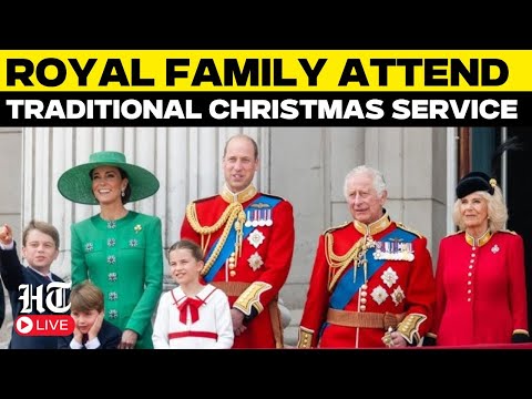 Christmas Celebration Live |  British Royal Family Attend Traditional Christmas Service |Sandringham