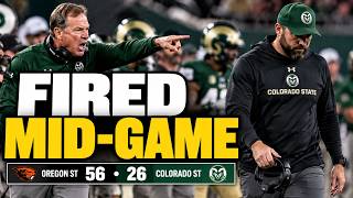 Colorado State FIRED Their Defensive Coordinator MID-GAME 😳