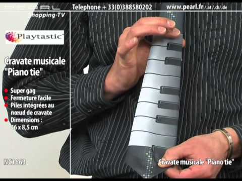 CRAVATE MUSICALE ''PIANO TIE''