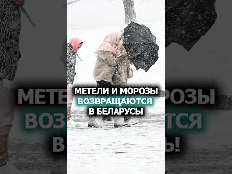 Резкий минус и метели! // Погода в Беларуси – прогноз синоптиков на выходные #shorts