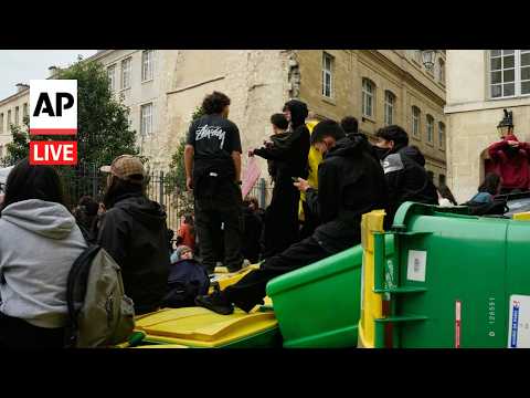 LIVE: Student protests in France