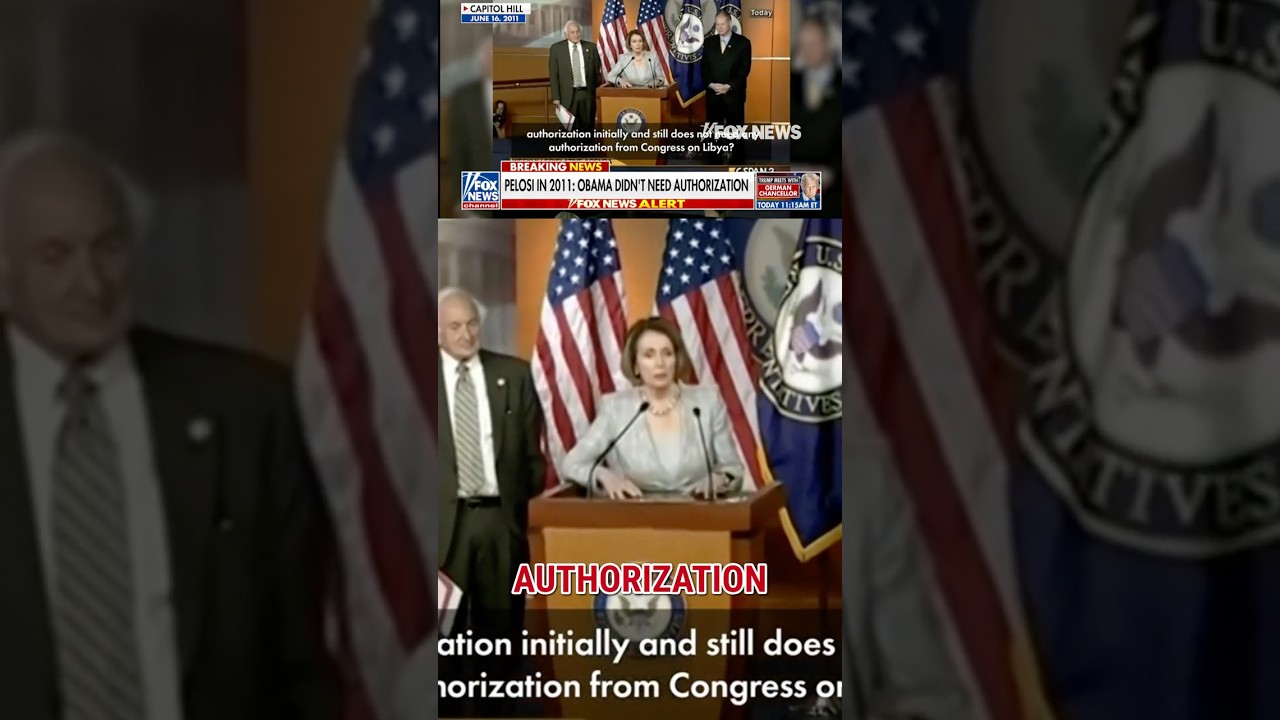 FLASHBACK: Pelosi backs Libya strikes without congressional approval #shorts #foxnews #democrats