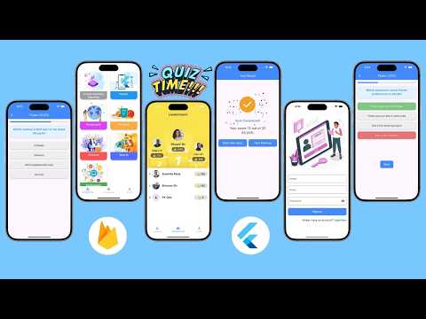 Build a Complete Quiz App with Flutter & Firebase | Signup, Login, Real-Time Leaderboard, Profile