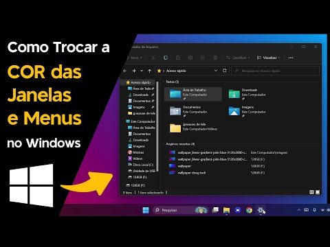 Como Trocar a COR das Janelas e Menus do Windows