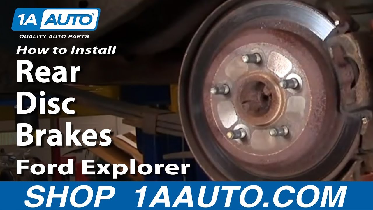 How to replace rear disc brakes ford explorer #6