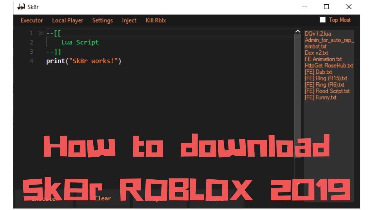 script executor roblox june 2017 working