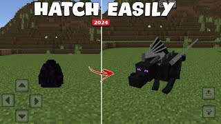How to Hatch Ender Dragon Egg Minecraft Pocket Edition (REAL!)