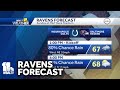 Remnants of Ophelia part of Ravens gameday forecast