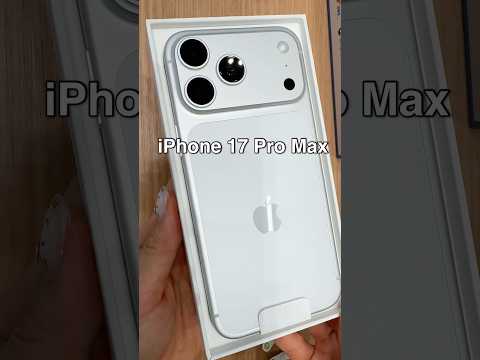 아이폰 17 프로 맥스 실버 언박싱 아이폰15 비교 I iPhone 17aesthetic Unboxing |