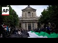 In Paris, students inspired by pro-Palestinian protests in US gather near Sorbonne university