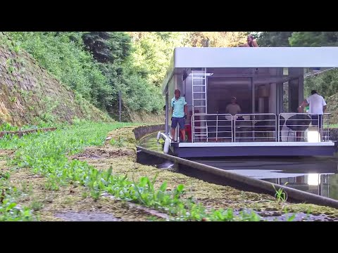 Maison flottante, le rêve sur l'eau