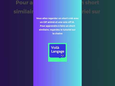 Créez un short de conjugaison #fle