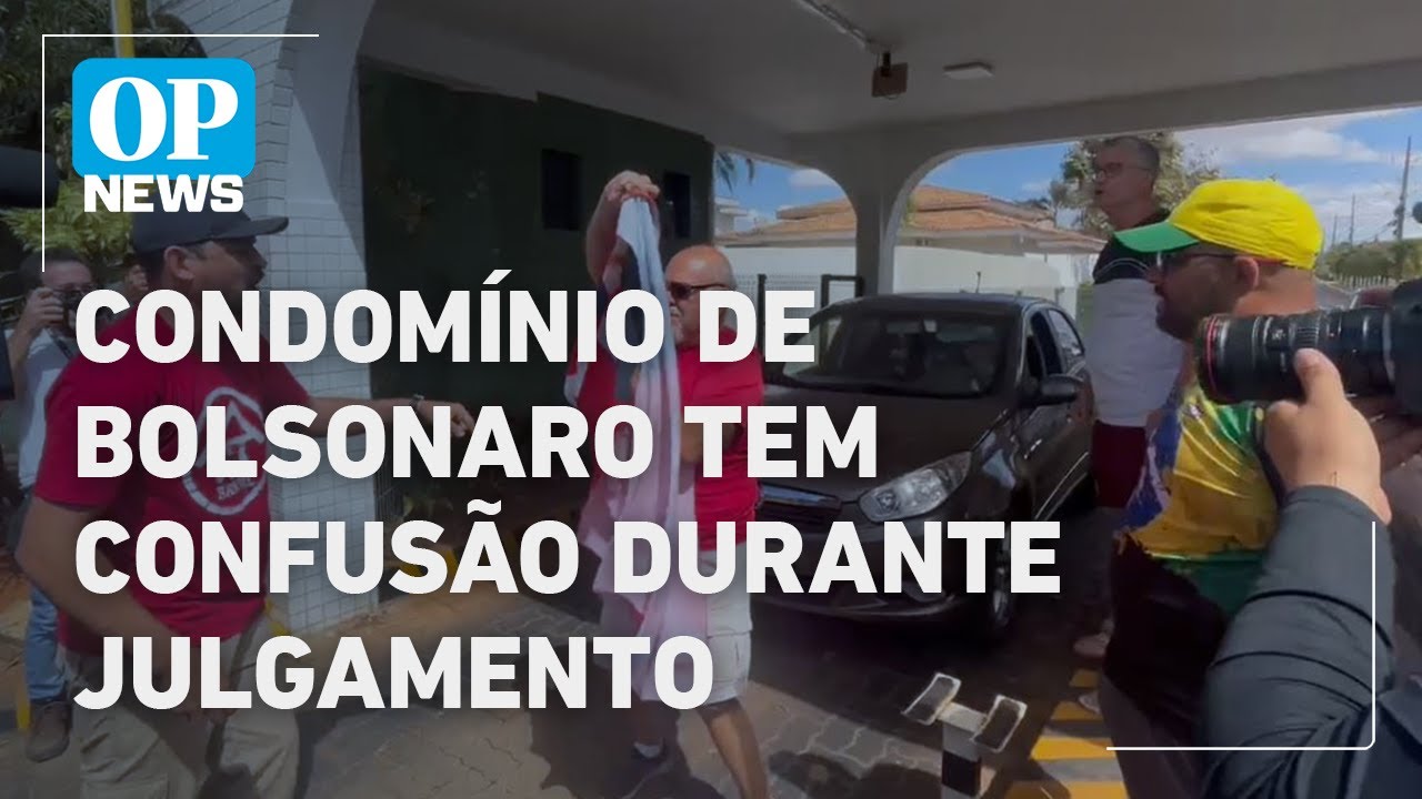 Polícia separa manifestantes na porta do condomínio de Bolsonaro | O POVO NEWS