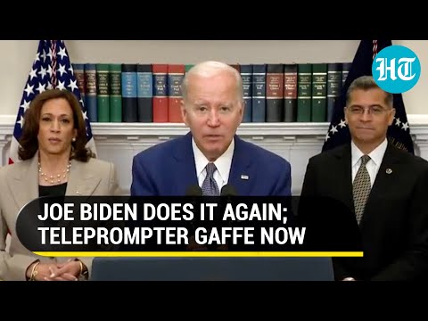 During a live broadcast, Biden was made fun of for reading the teleprompter instructions-Viral