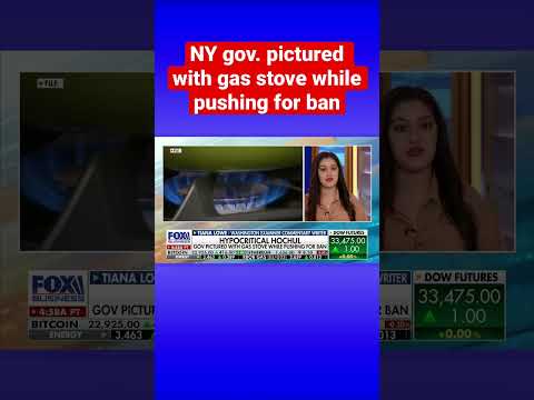 HYPOCRITICAL HOCHUL: NY governor snaps pic with gas stove while pushing ban #shorts