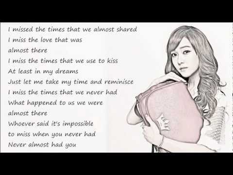 Jessica (SNSD) - Almost / with lyrics on screen
