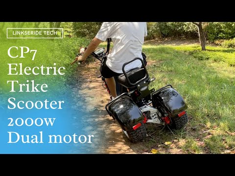 CP7 Electric Trike Scooter 2000w Dual Motor with Articulating Back