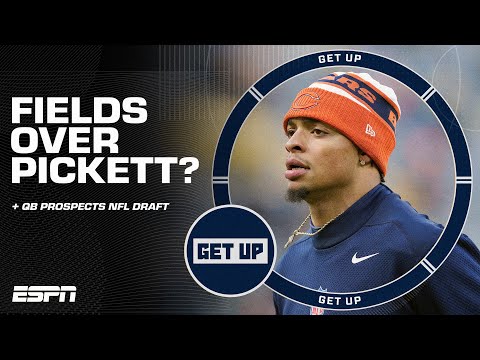 Justin Fields has a 'HIGHER CEILING' than Kenny Pickett + Top 5 QBs ahead of the draft  | Get Up video clip