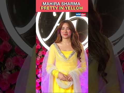 Bigg Boss 13 fame Mahira Sharma Looks Pretty in Yellow Outfit