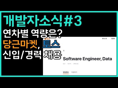 당근마켓 토스 채용 신입경력 채용소식과 연차별 개발자역량? | 개소식3