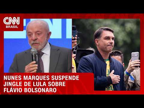 Nunes Marques suspende jingle de Lula que liga Flávio Bolsonaro a Vorcaro | CNN AGORA