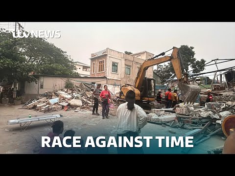 Myanmar rocked by aftershocks as rescue teams battle to reach survivors of earthquake | ITV News