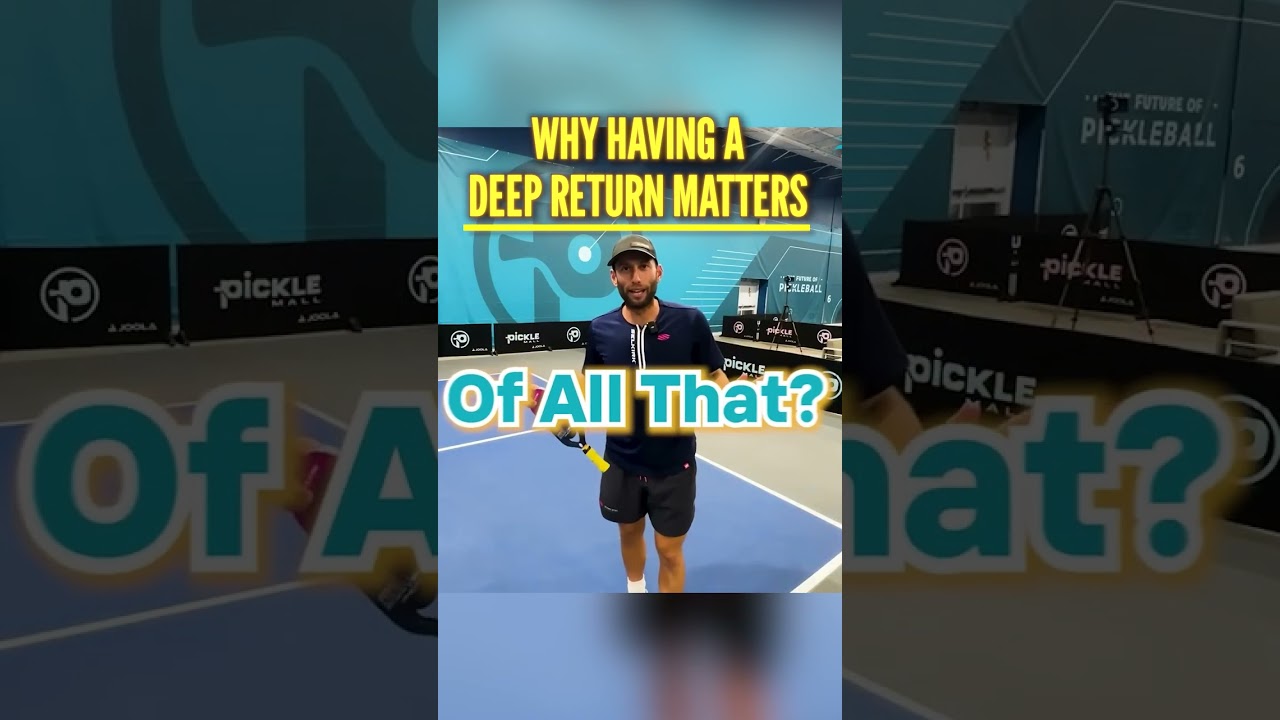 If there's one way to instantly get better at #pickleball it's focusing on a deep return.