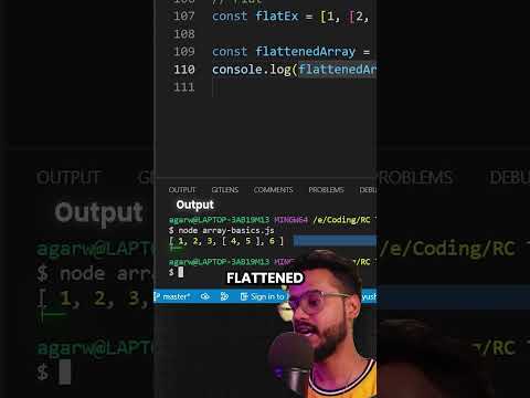 Flat Method in Javascript ( Interview Question )