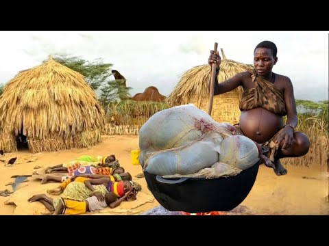 African Desert Women 🏜️ Cooking Traditional Food for Their Family | Authentic Village Life
