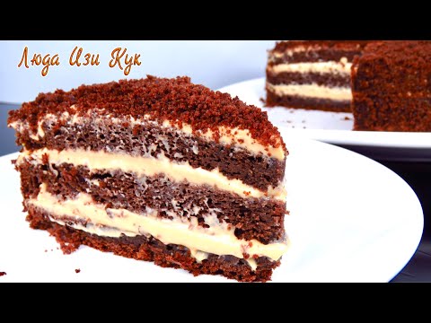 Торт ТРИ СТАКАНА быстрый рецепт без весов и миксера выпечка на день рождения простой шоколадный торт