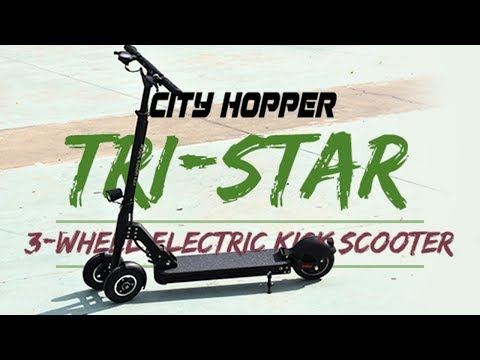 Tri-Star 3-Wheel Electric Scooter with 8-Inch wheels and 350w Motor