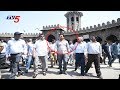 KTR visits Mozamjahi Market In Hyderabad