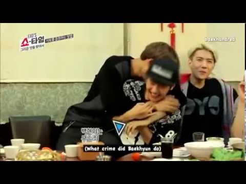 140109 EXO Showtime 7 - Kai Hitting Baekhyun