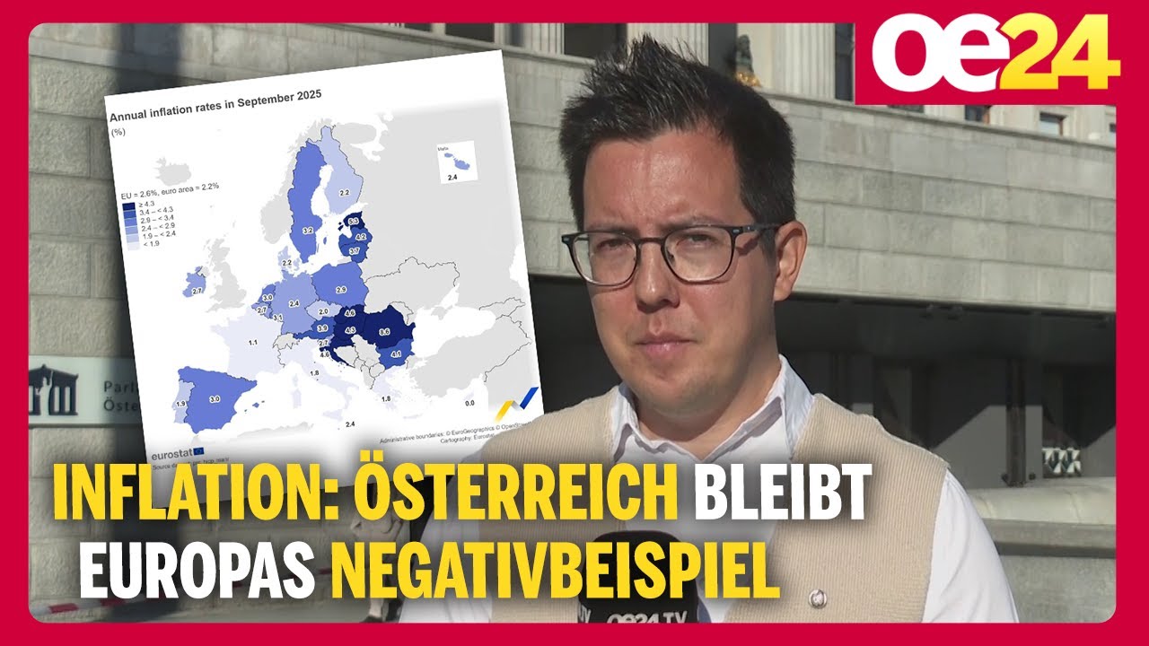 Inflation: Österreich bleibt Europas Negativbeispiel