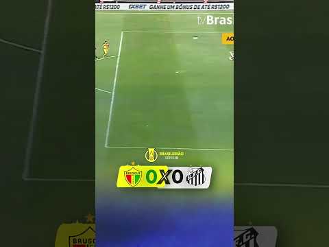 Gol do Wendel Silva no jogo do Santos | Série B | Brusque x Santos