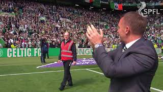 Brendan Rodgers celebrates another title with Celtic Brendan Rodgers celebrates another title with Celtic